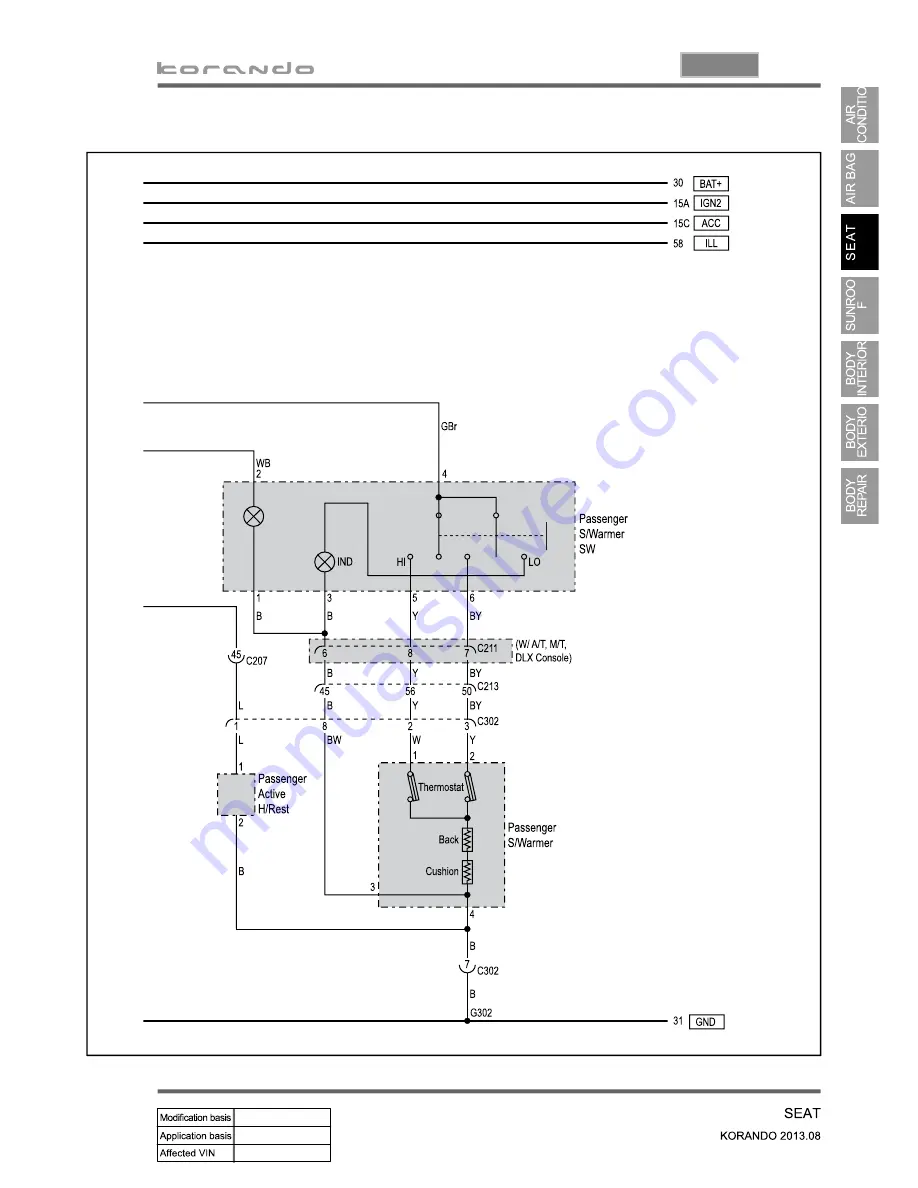 SSANGYONG Korando 2013 Manual Download Page 1274