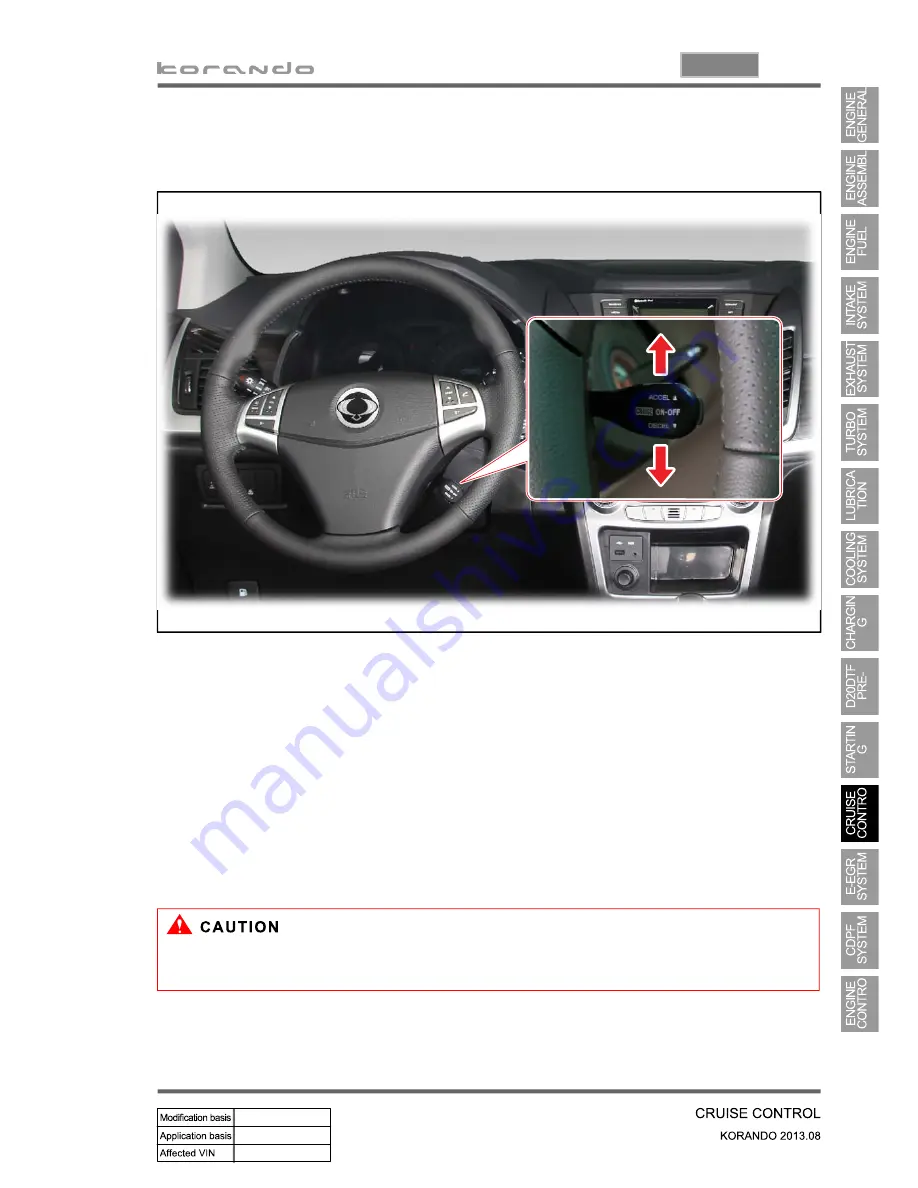 SSANGYONG Korando 2013 Manual Download Page 331