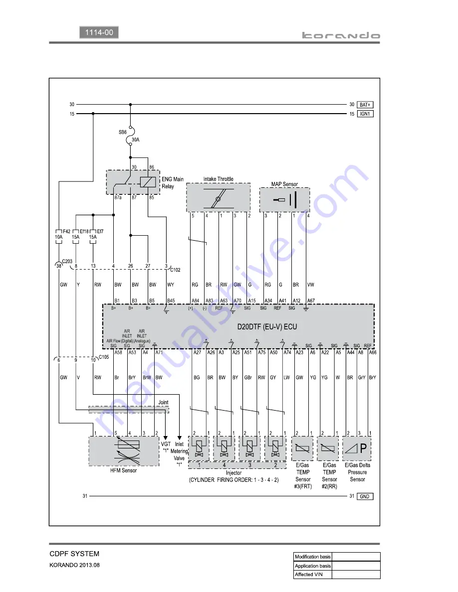 SSANGYONG Korando 2013 Manual Download Page 354