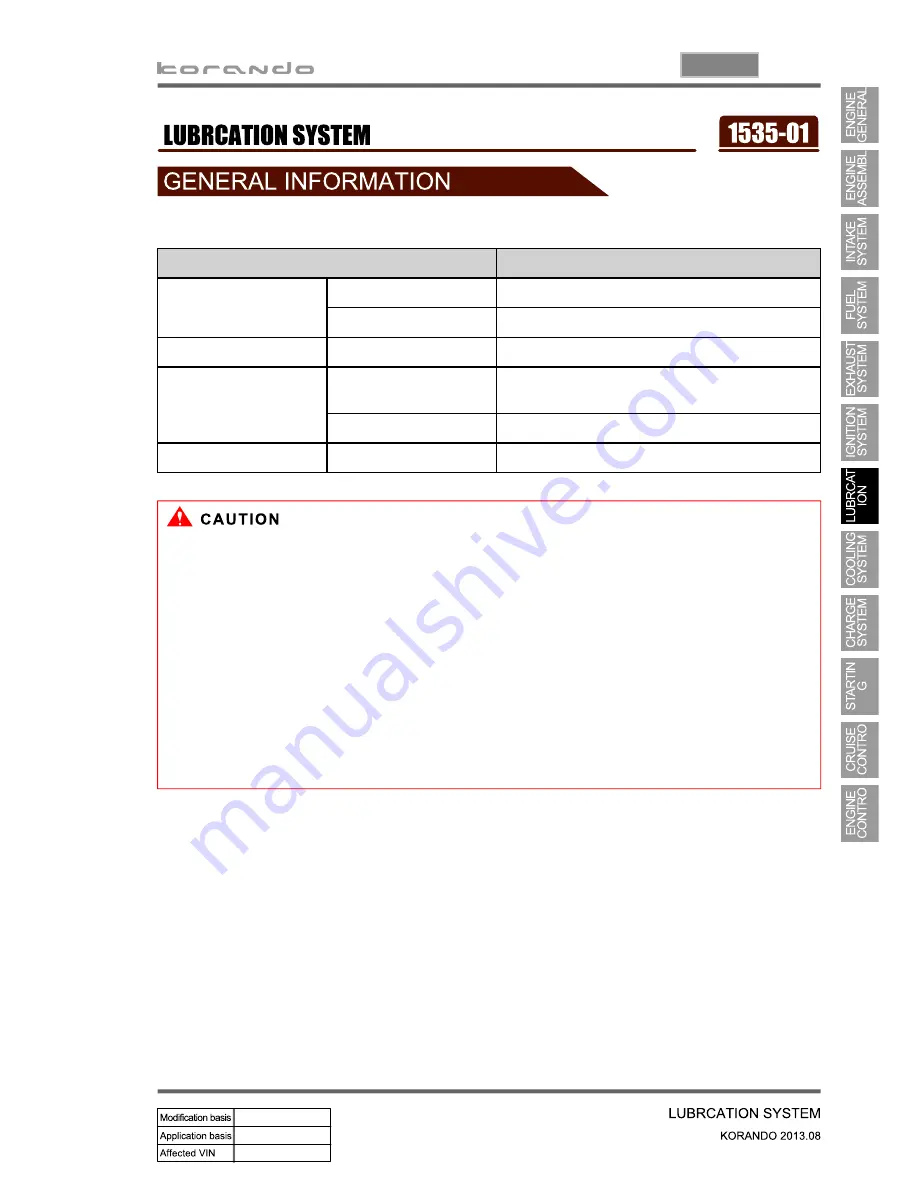 SSANGYONG Korando 2013 Manual Download Page 491