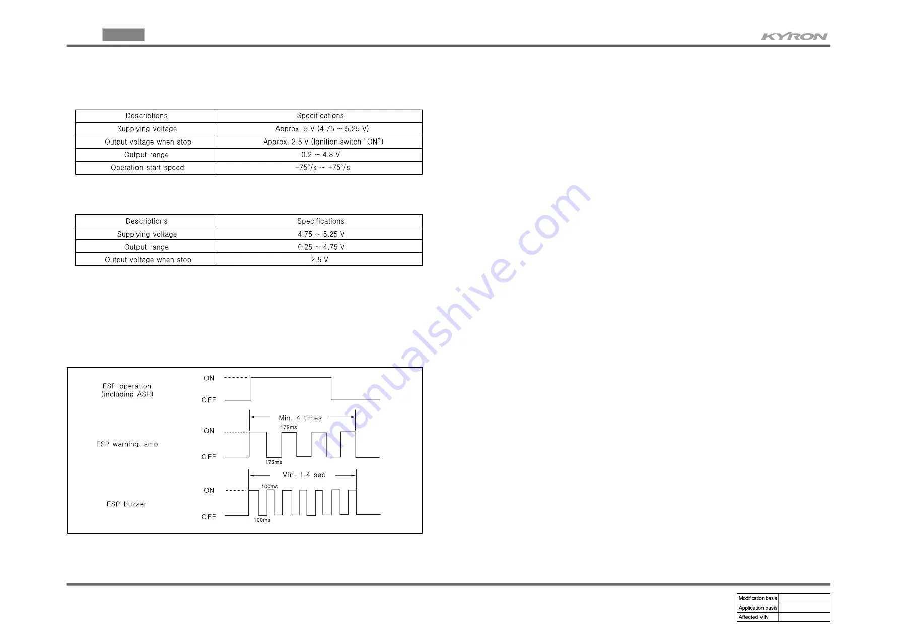 SSANGYONG KYRON 2005.10 Manual Download Page 84