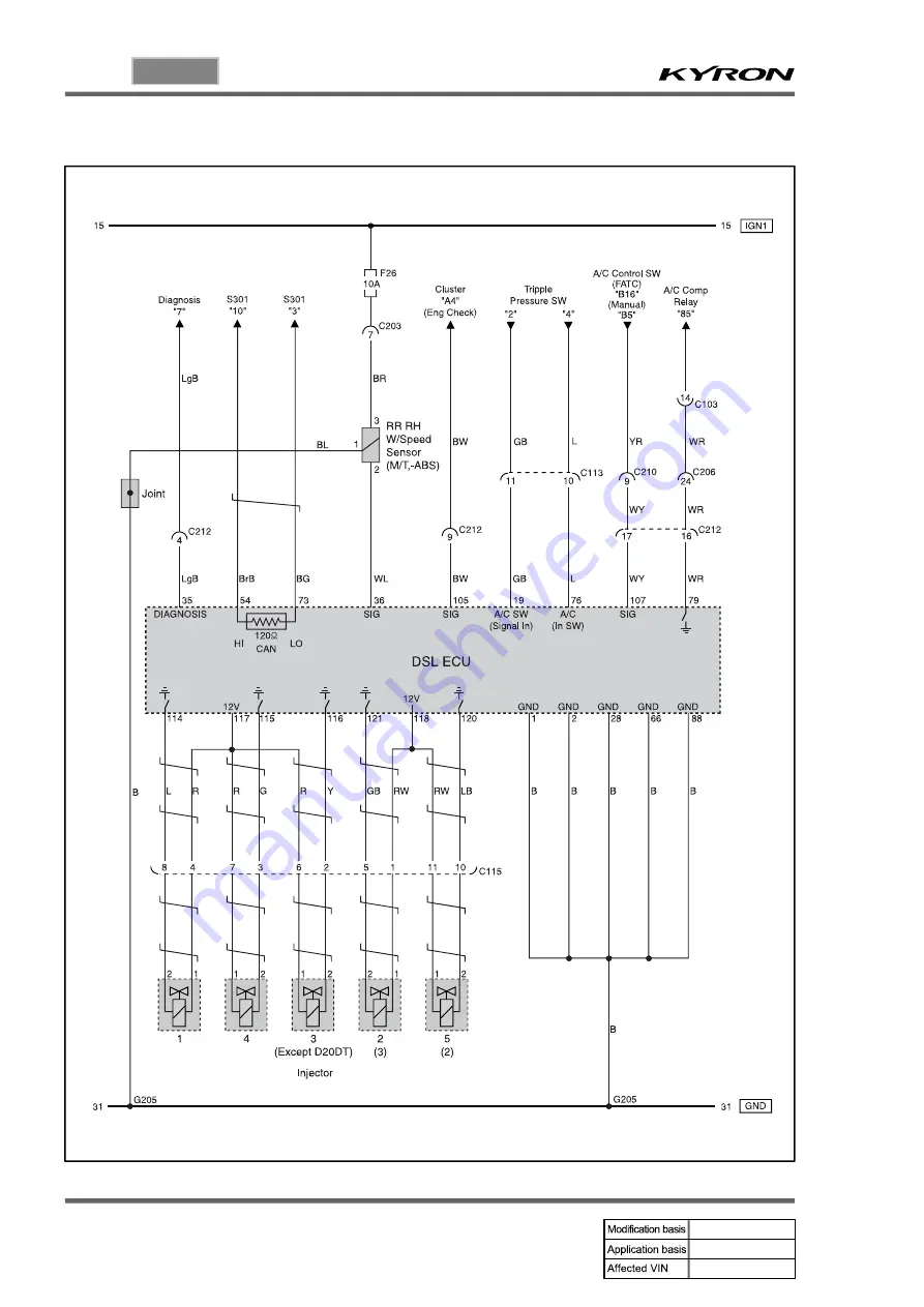 SSANGYONG KYRON 2005.10 Manual Download Page 302