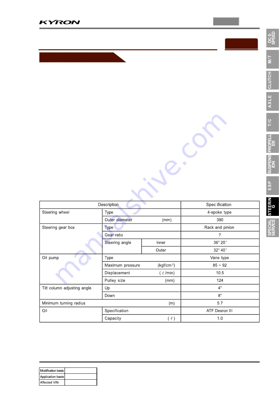 SSANGYONG KYRON 2005.10 Manual Download Page 530