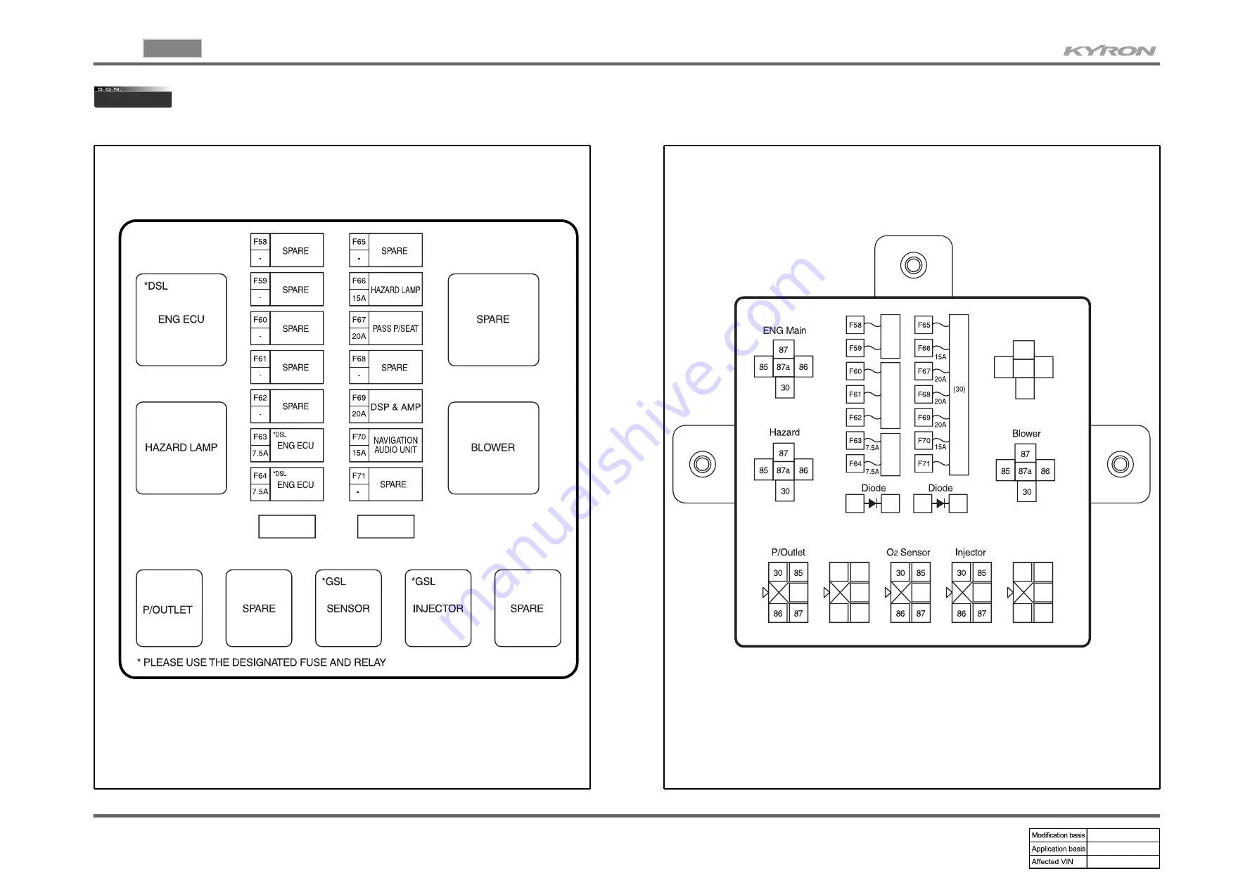 SSANGYONG KYRON 2006.03 Manual Download Page 44