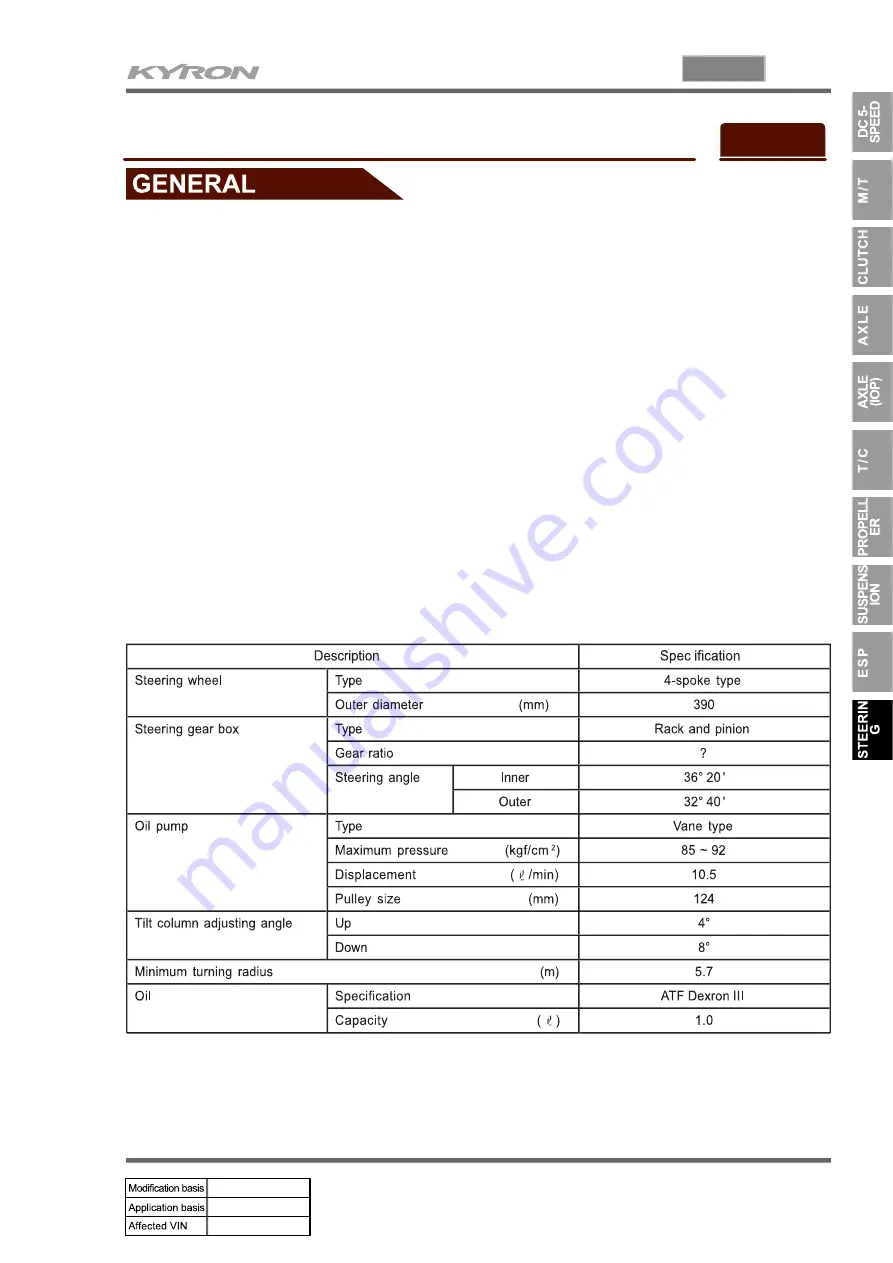 SSANGYONG KYRON 2006.03 Manual Download Page 697