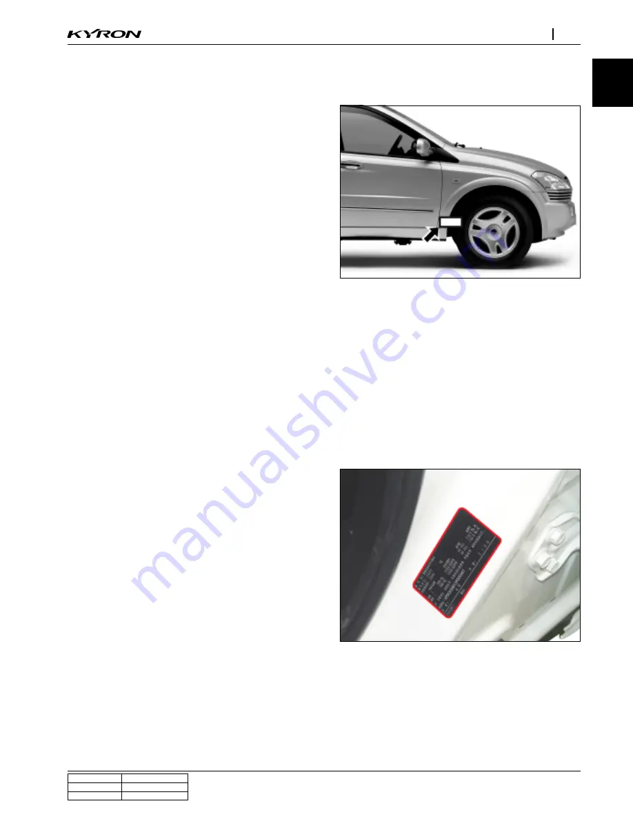 SSANGYONG KYRON 2006 Repair Manual Download Page 7