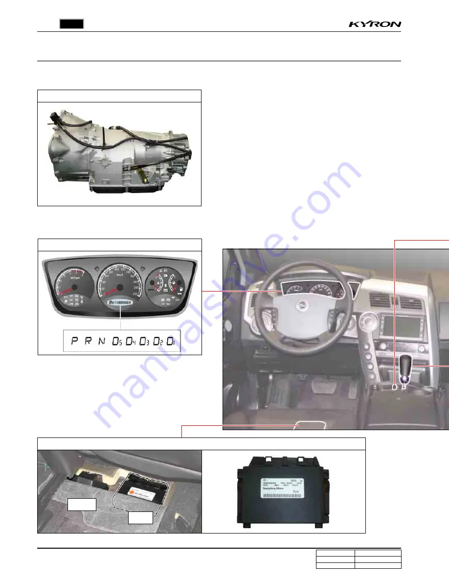 SSANGYONG KYRON 2006 Repair Manual Download Page 14