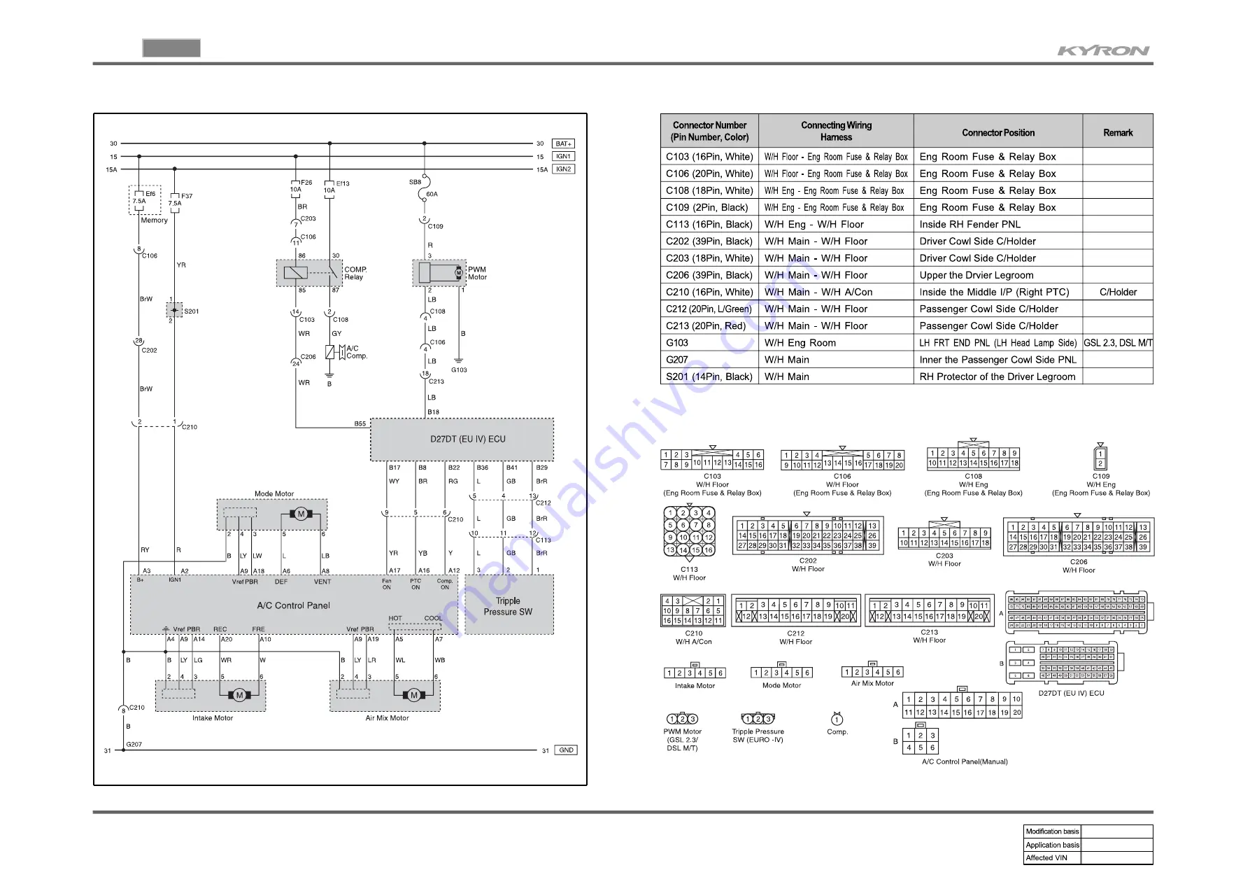 SSANGYONG KYRON 2008.07 Manual Download Page 111