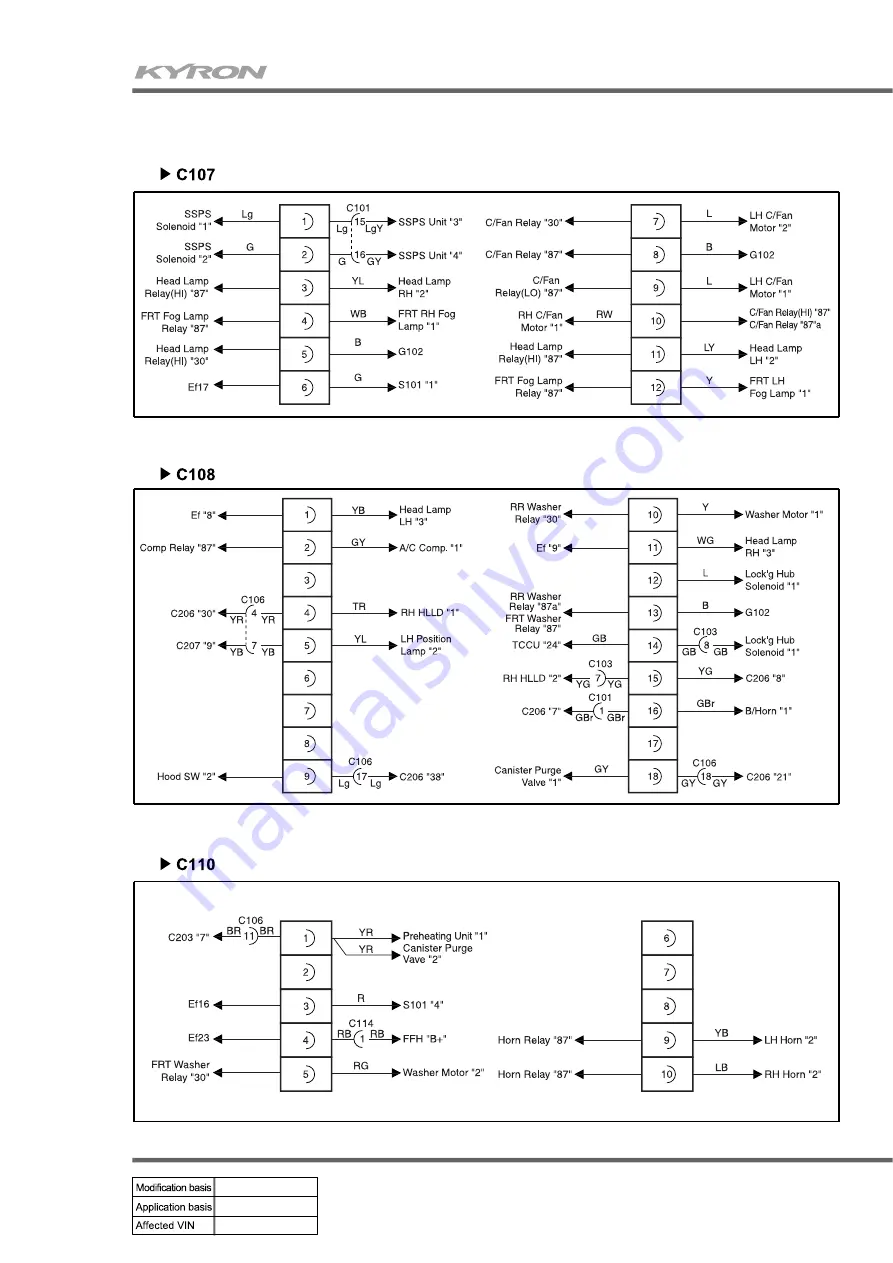 SSANGYONG Kyron D100 2005 Скачать руководство пользователя страница 21