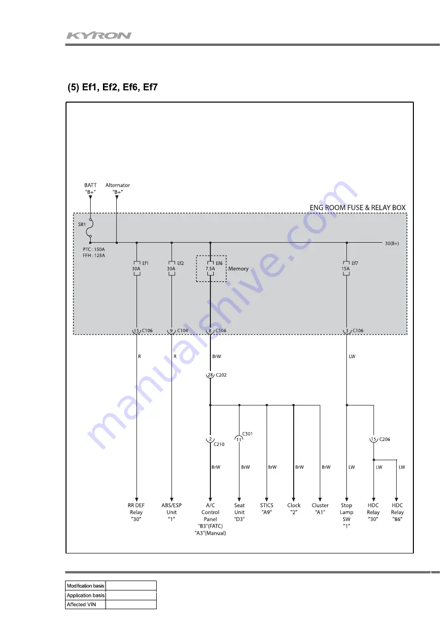 SSANGYONG Kyron D100 2005 Manual Download Page 47