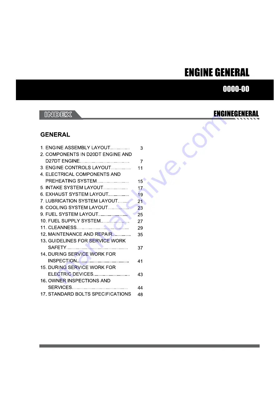 SSANGYONG Kyron D100 2005 Manual Download Page 225