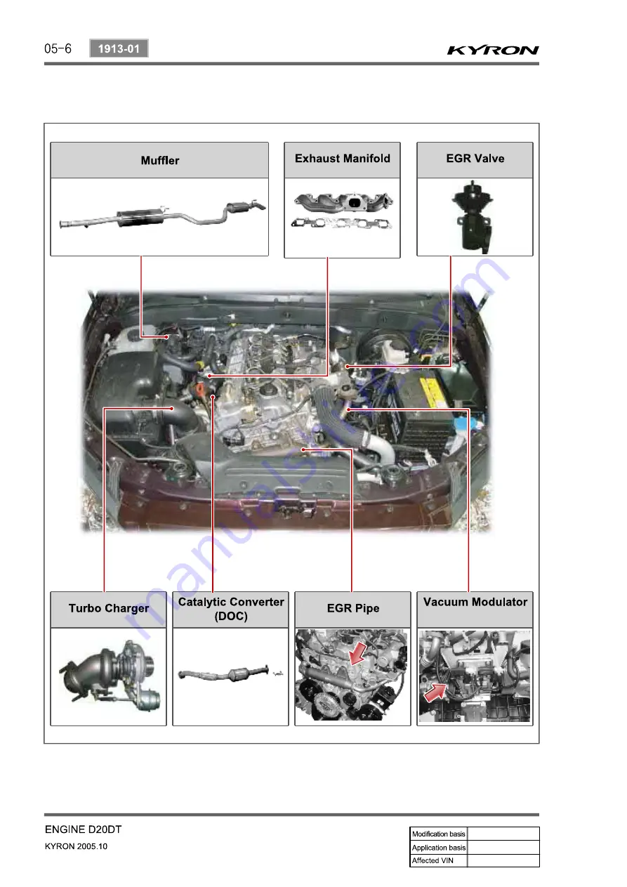 SSANGYONG Kyron D100 2005 Manual Download Page 310