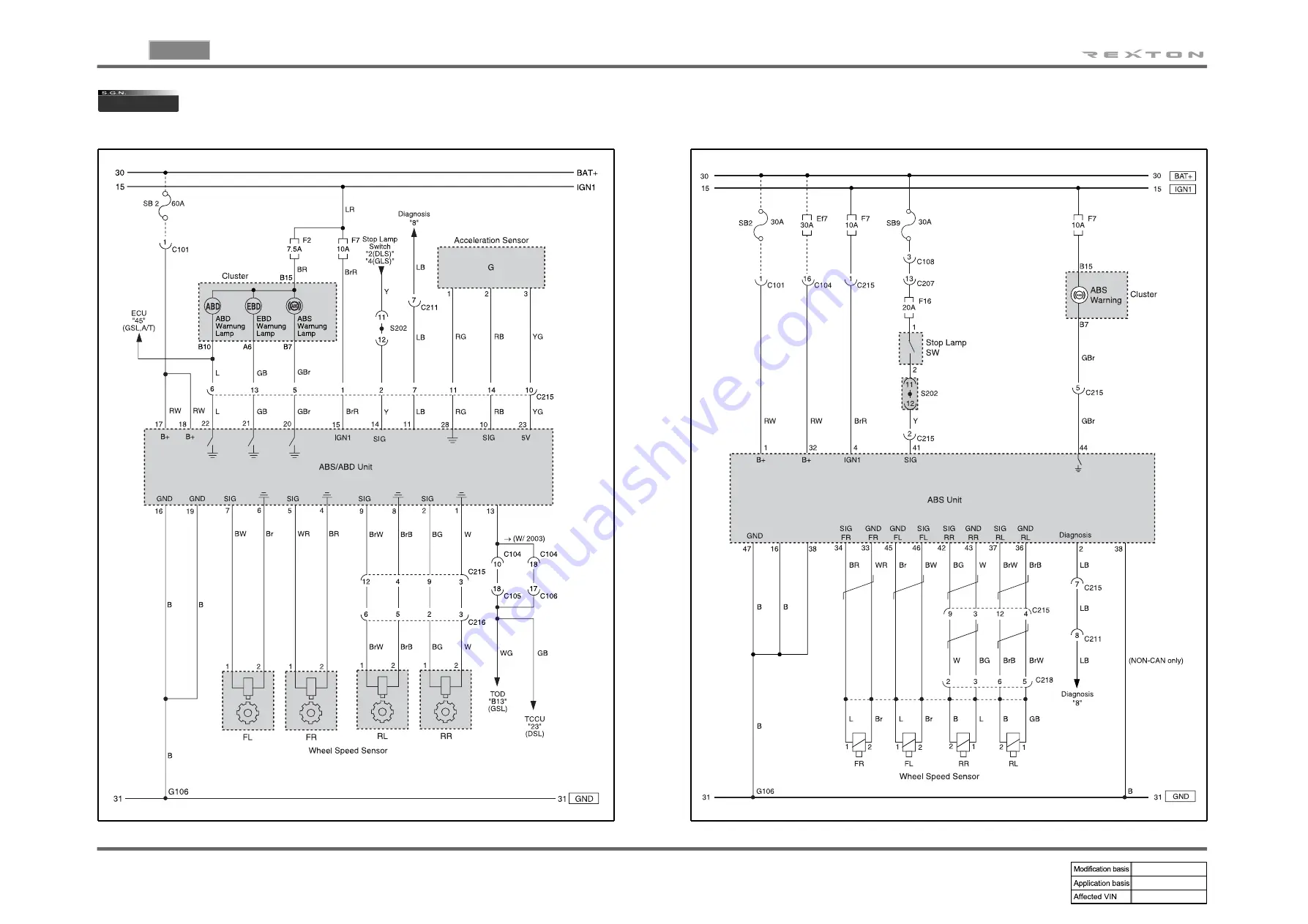 SSANGYONG REXTON 2004.04 Manual Download Page 86