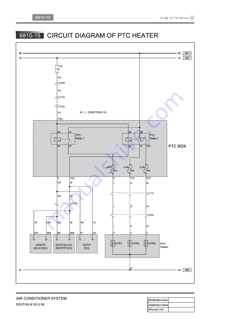 SSANGYONG Rexton W 2012.06 Manual Download Page 1080