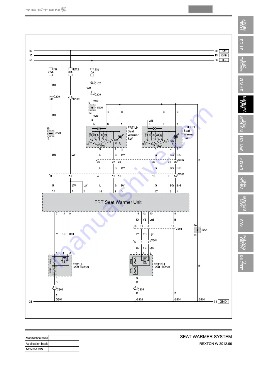 SSANGYONG Rexton W 2012.06 Manual Download Page 661