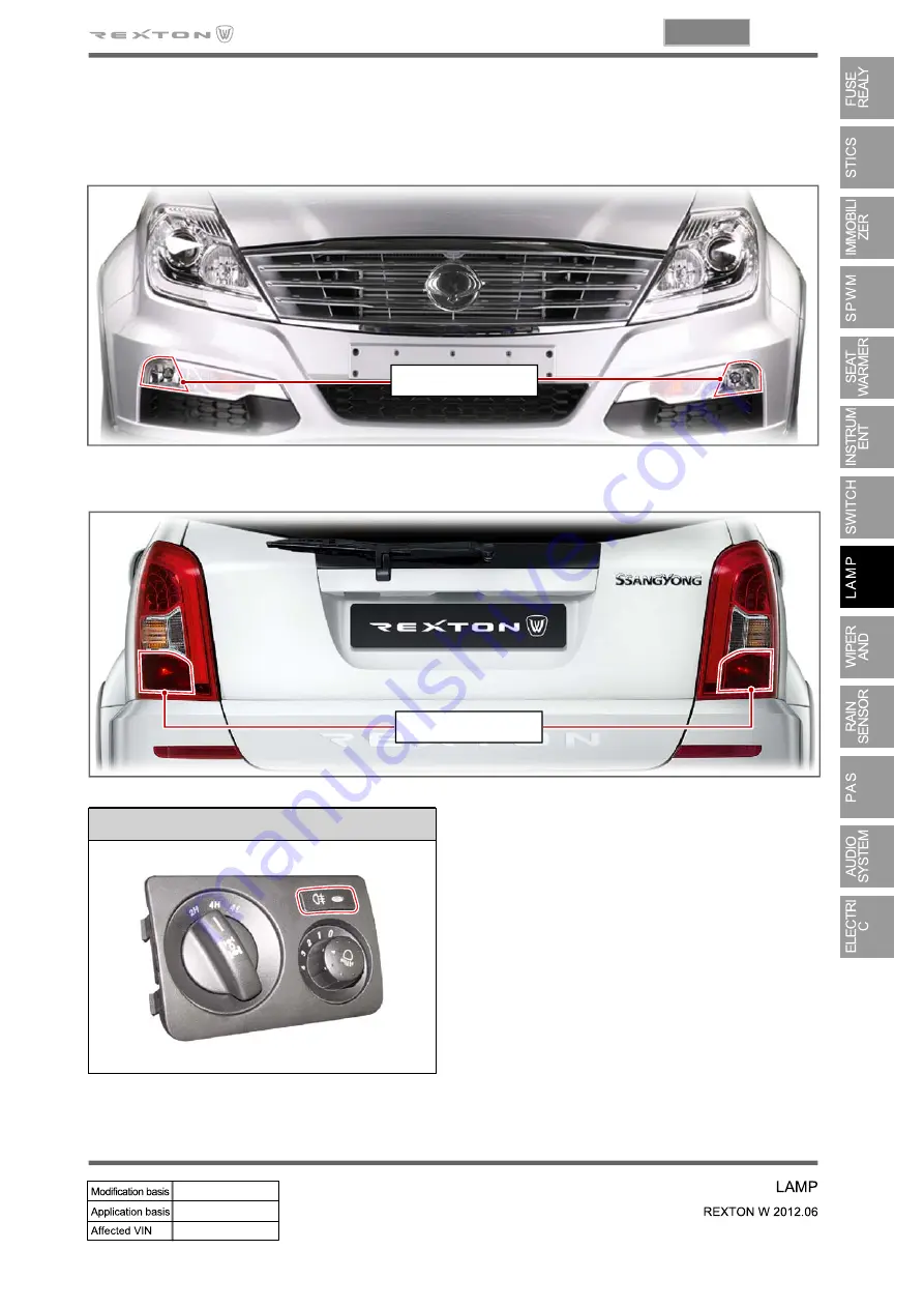 SSANGYONG Rexton W 2012.06 Manual Download Page 710