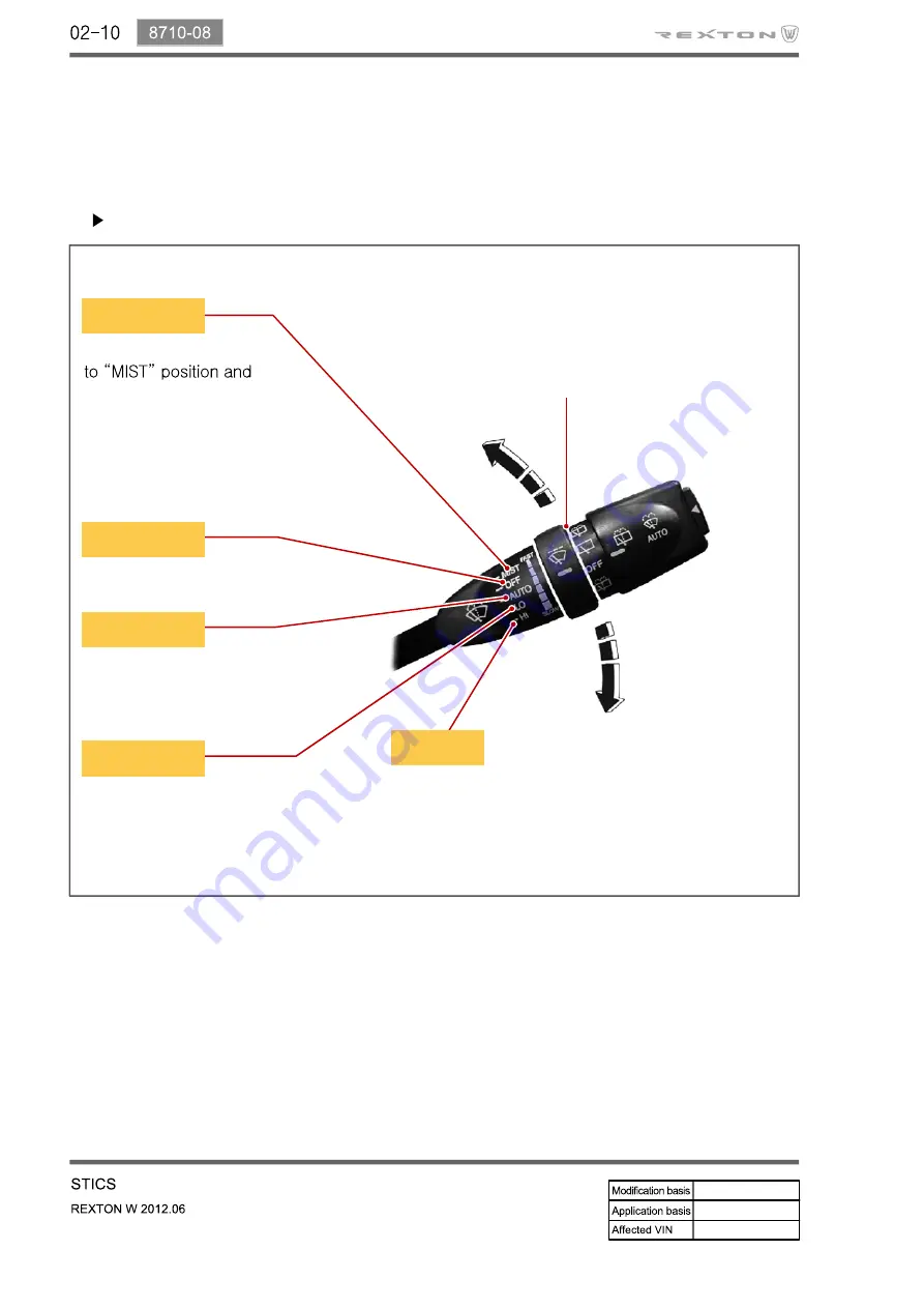 SSANGYONG Rexton Y290 2012 Manual Download Page 104