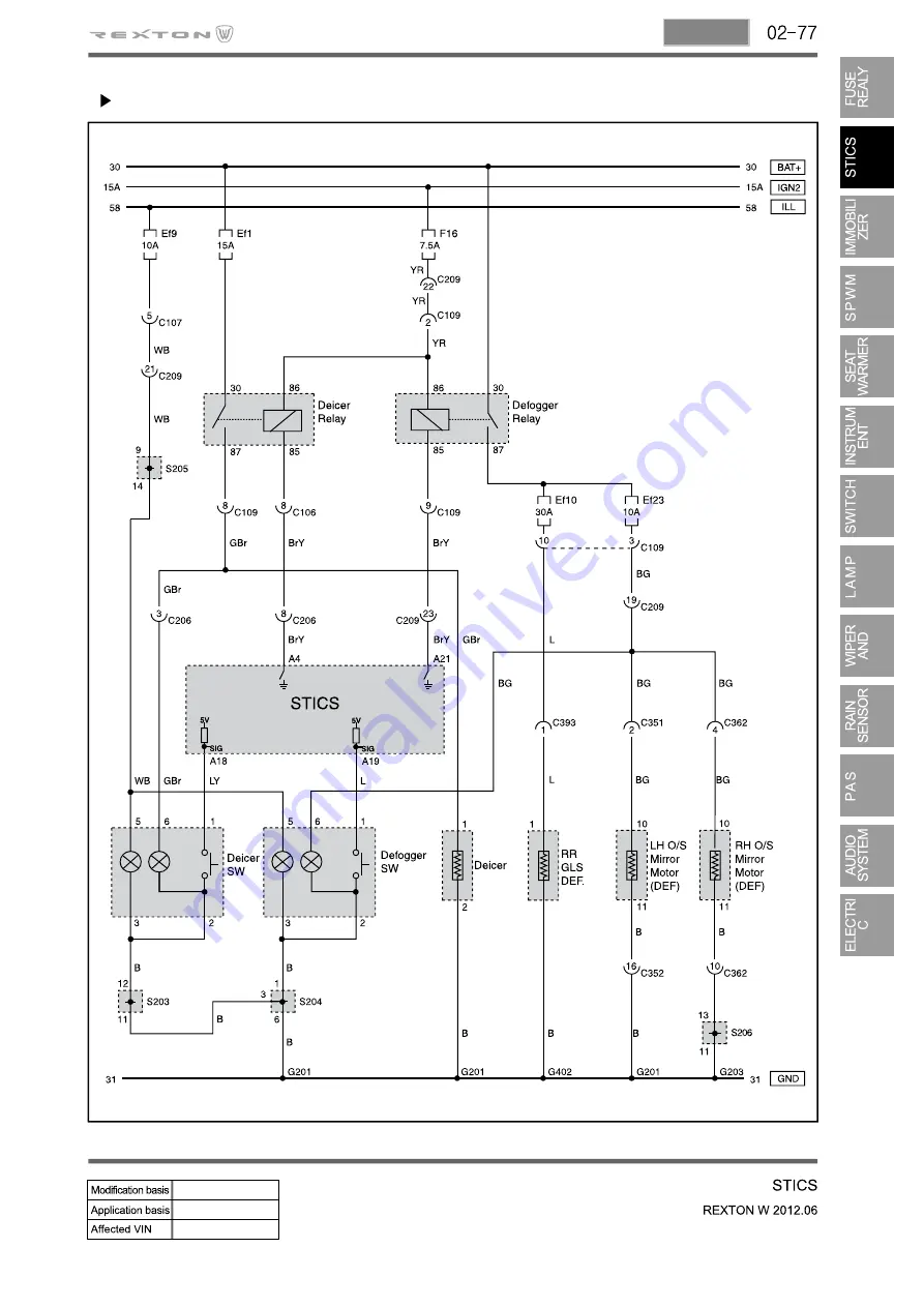 SSANGYONG Rexton Y290 2012 Manual Download Page 171