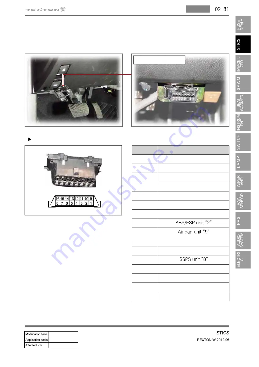 SSANGYONG Rexton Y290 2012 Manual Download Page 175