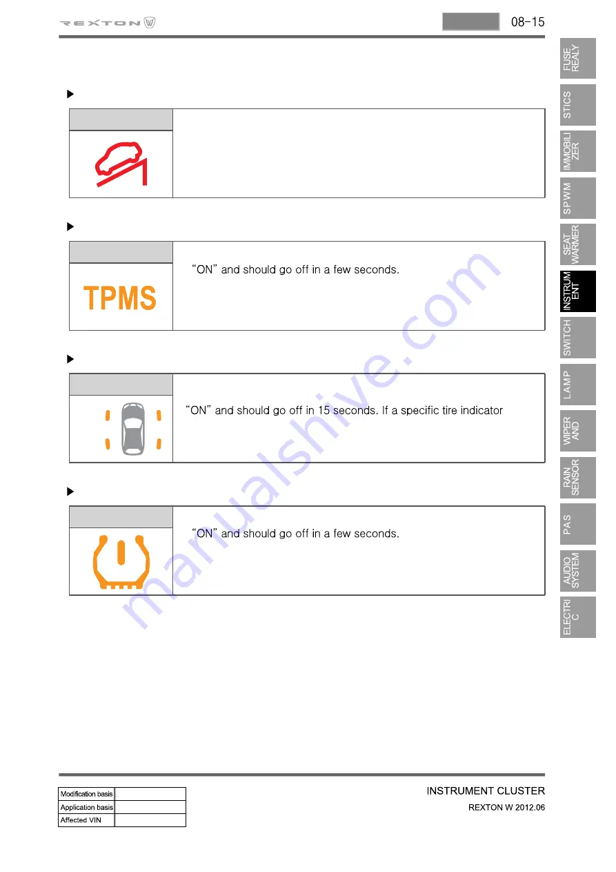 SSANGYONG Rexton Y290 2012 Manual Download Page 219