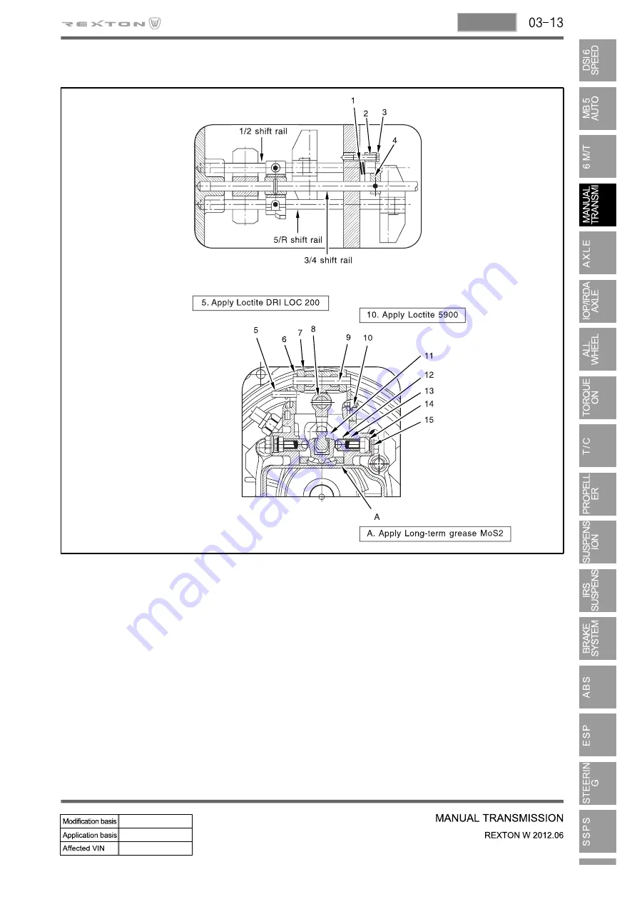 SSANGYONG Rexton Y290 2012 Manual Download Page 415