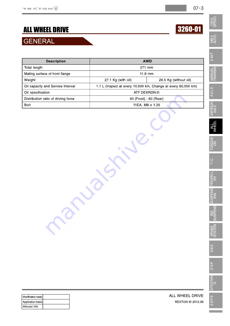 SSANGYONG Rexton Y290 2012 Manual Download Page 430