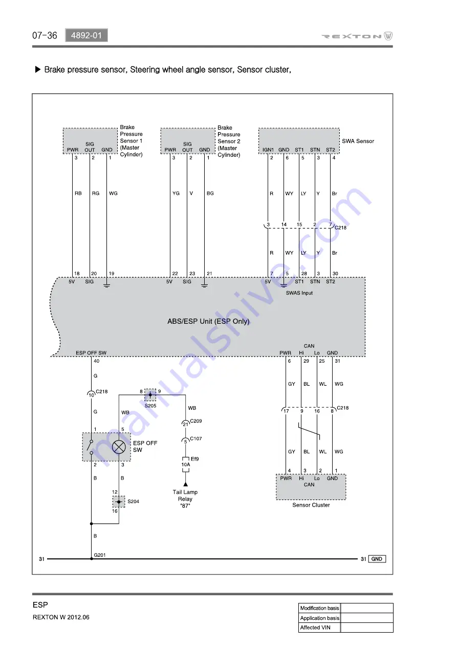 SSANGYONG Rexton Y290 2012 Manual Download Page 552