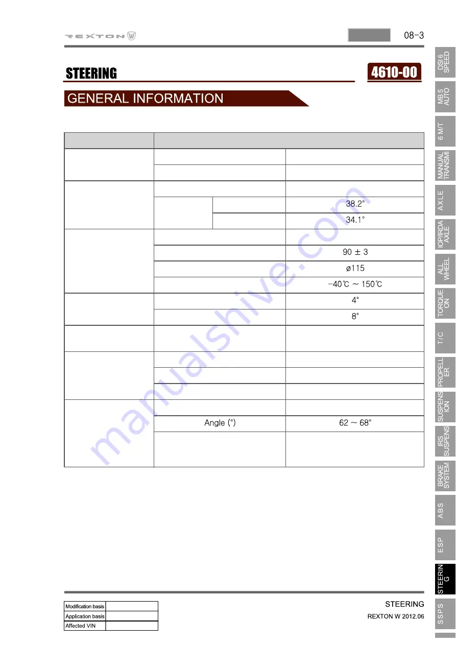 SSANGYONG Rexton Y290 2012 Manual Download Page 553