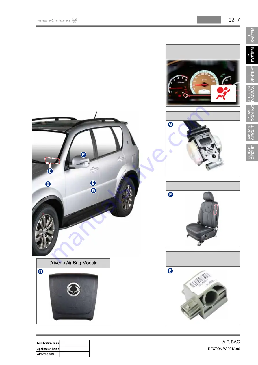 SSANGYONG Rexton Y290 2012 Manual Download Page 629