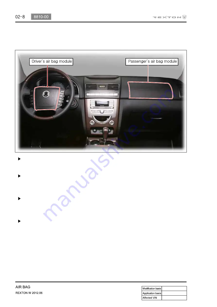 SSANGYONG Rexton Y290 2012 Manual Download Page 630