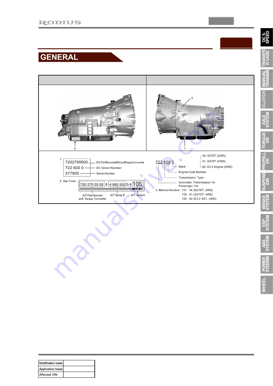 SSANGYONG RODIUS 2005.07 Manual Download Page 164