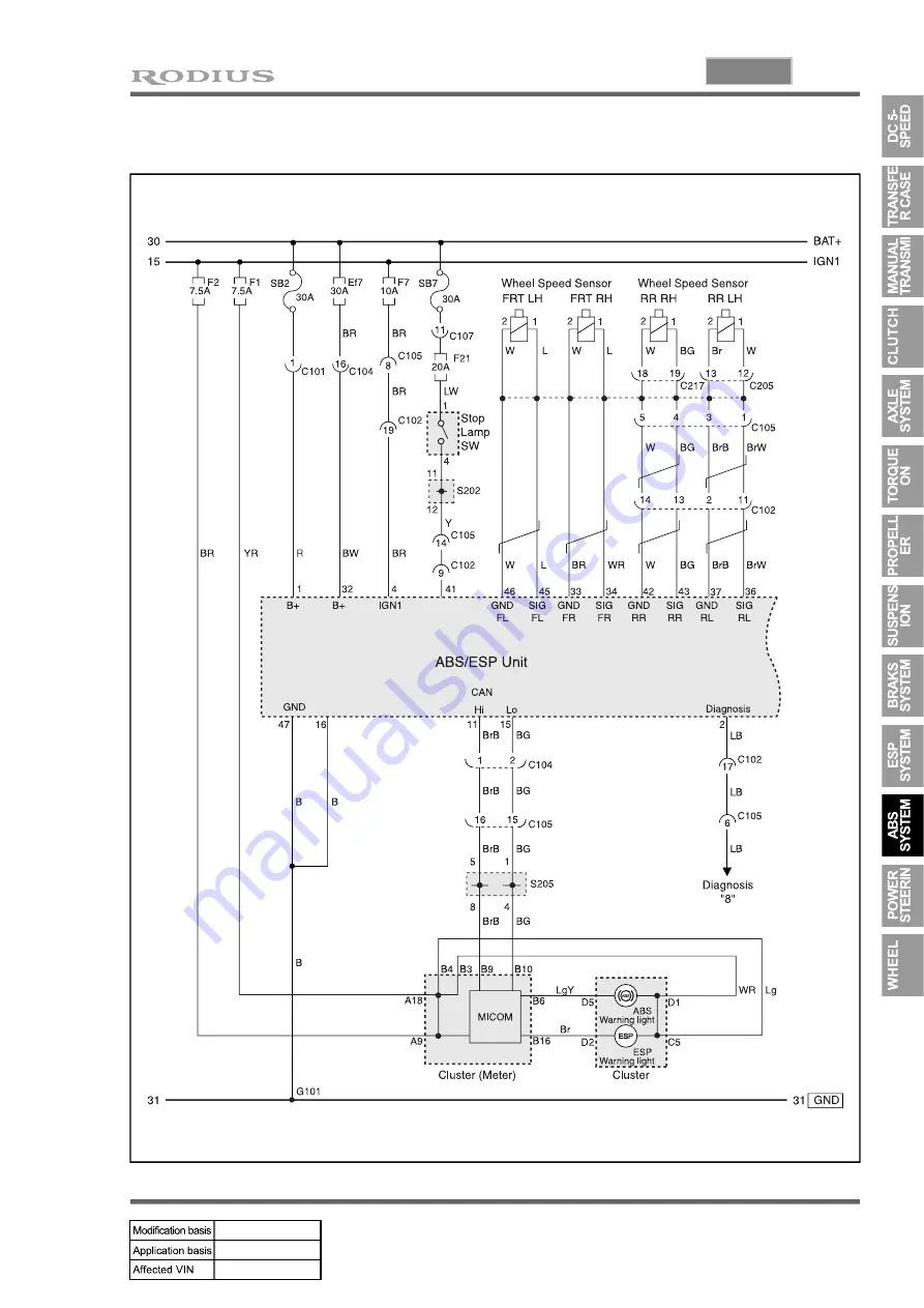 SSANGYONG RODIUS 2005.07 Скачать руководство пользователя страница 269