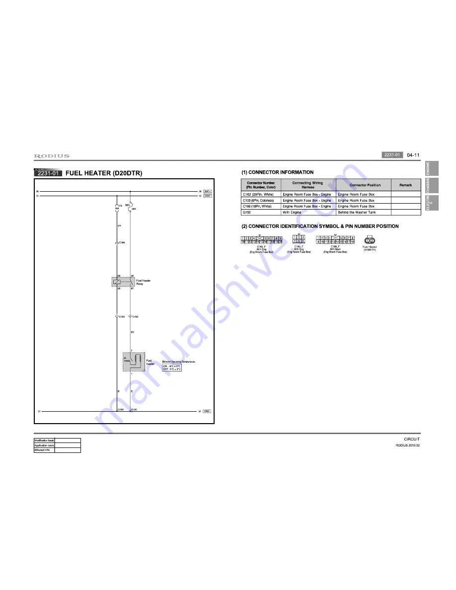 SSANGYONG Rodius 2013 Manual Download Page 66