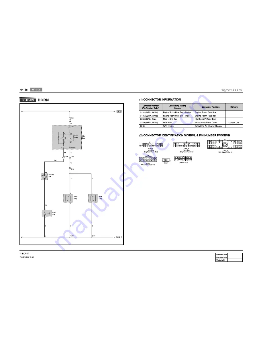 SSANGYONG Rodius 2013 Manual Download Page 93