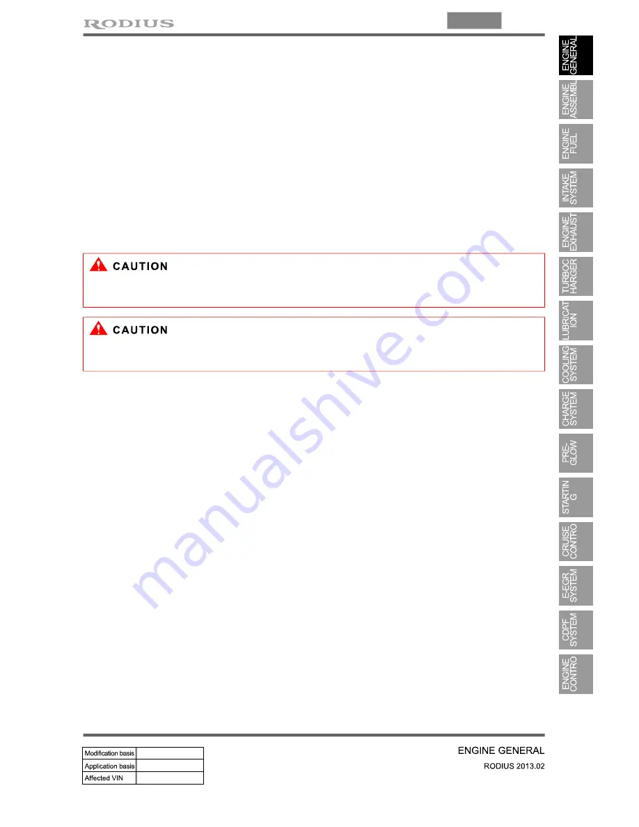 SSANGYONG Rodius 2013 Manual Download Page 153