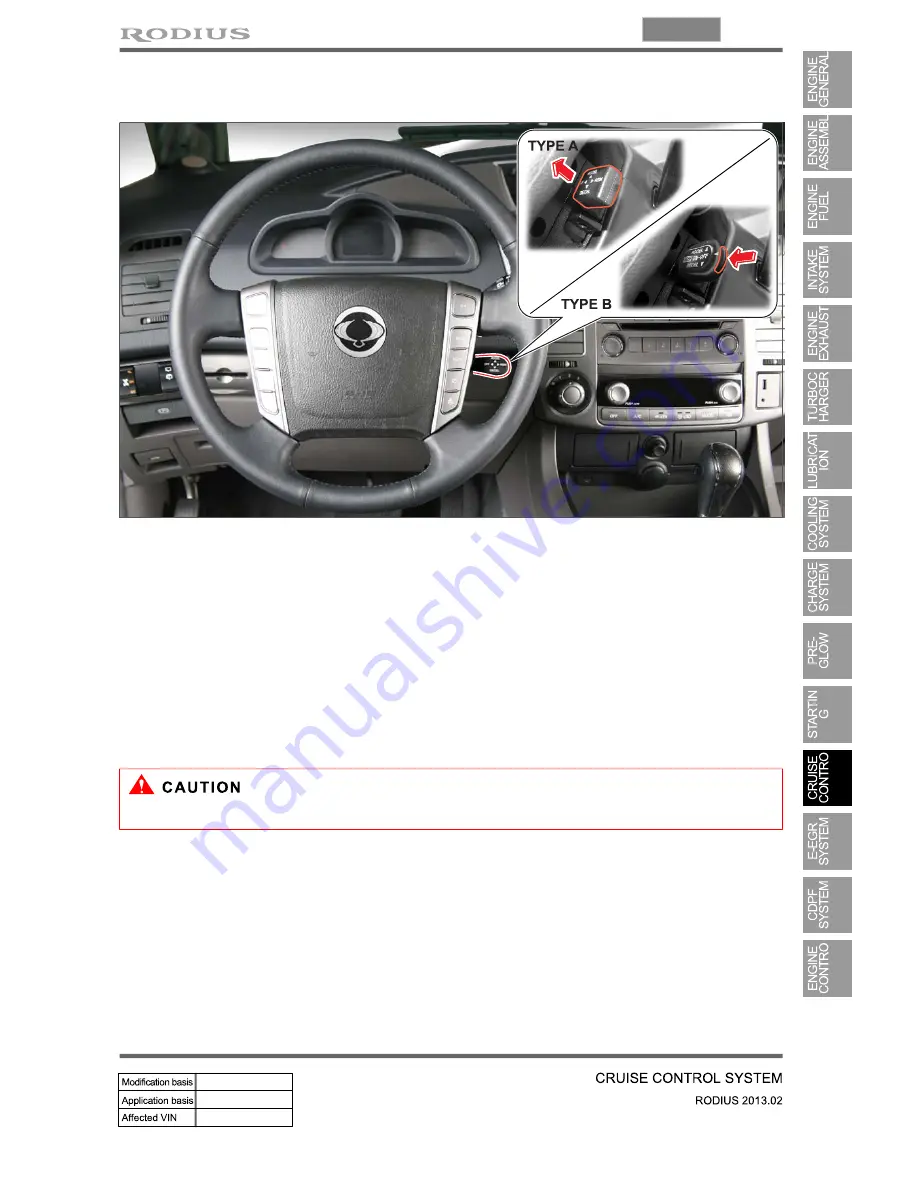 SSANGYONG Rodius 2013 Manual Download Page 308