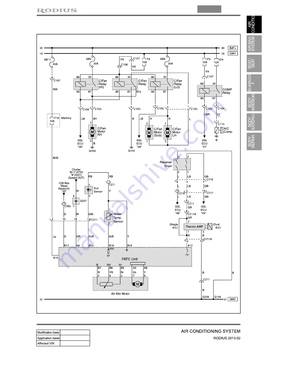 SSANGYONG Rodius 2013 Manual Download Page 724