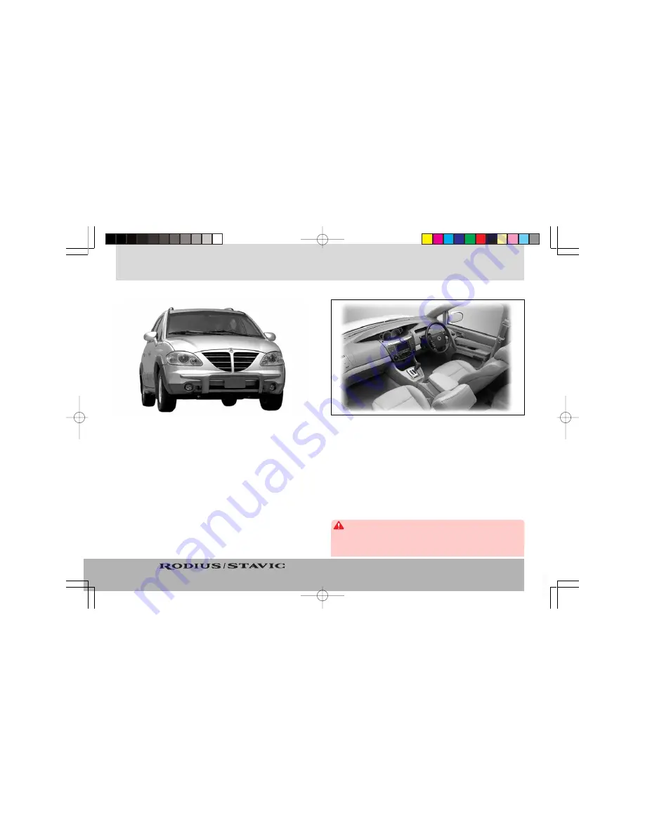 SSANGYONG RODIUS Owner'S Manual Download Page 227