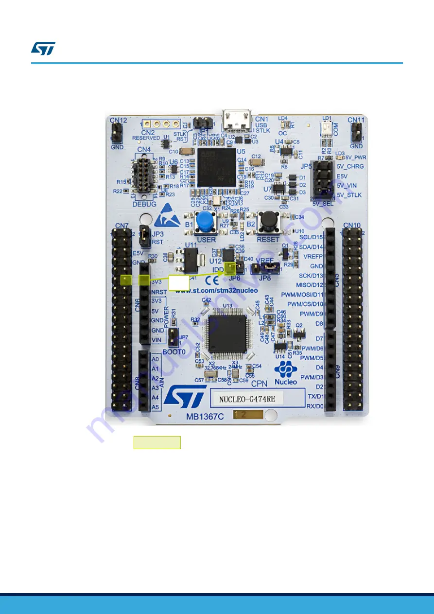 ST STM32G4 Nucleo-64 Скачать руководство пользователя страница 21