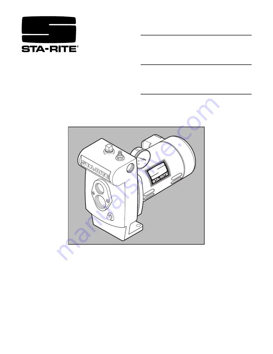 STA-RITE HLC Скачать руководство пользователя страница 1