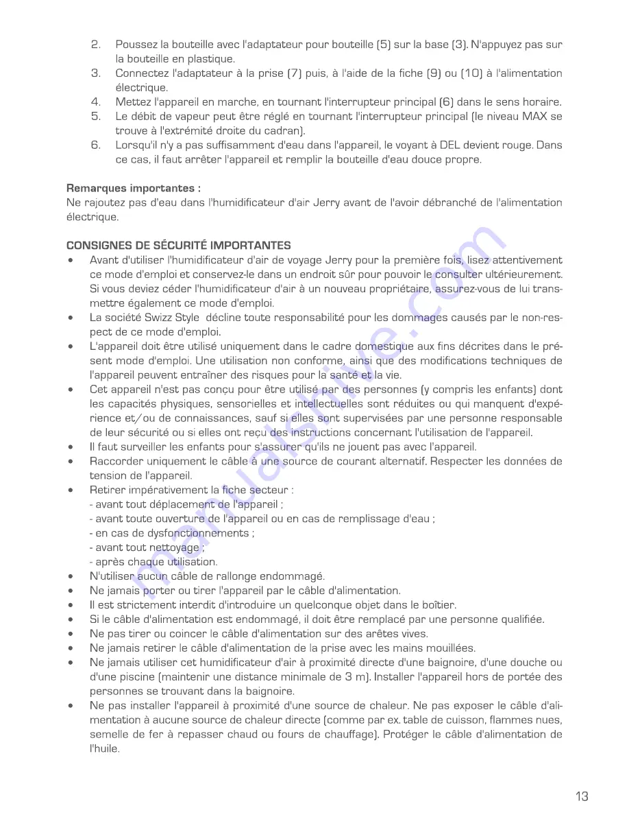 Stadler Form Jerry Operating Instructions Manual Download Page 16