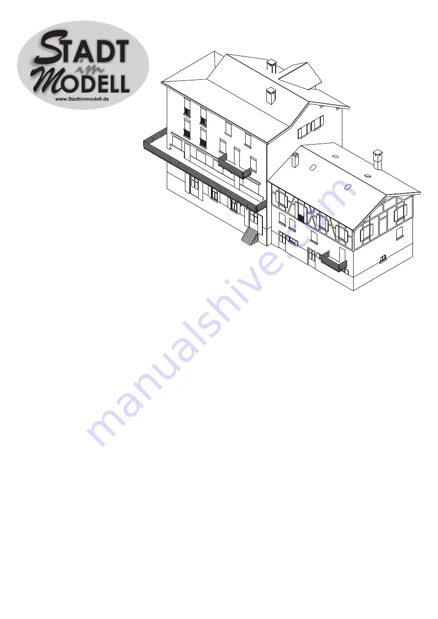 Stadt im Modell Hotel Grischuna 9236 Manual Download Page 1