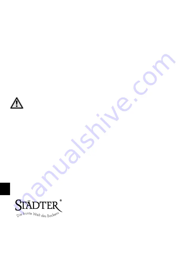 STADTER 330078 Operating Instructions Manual Download Page 26