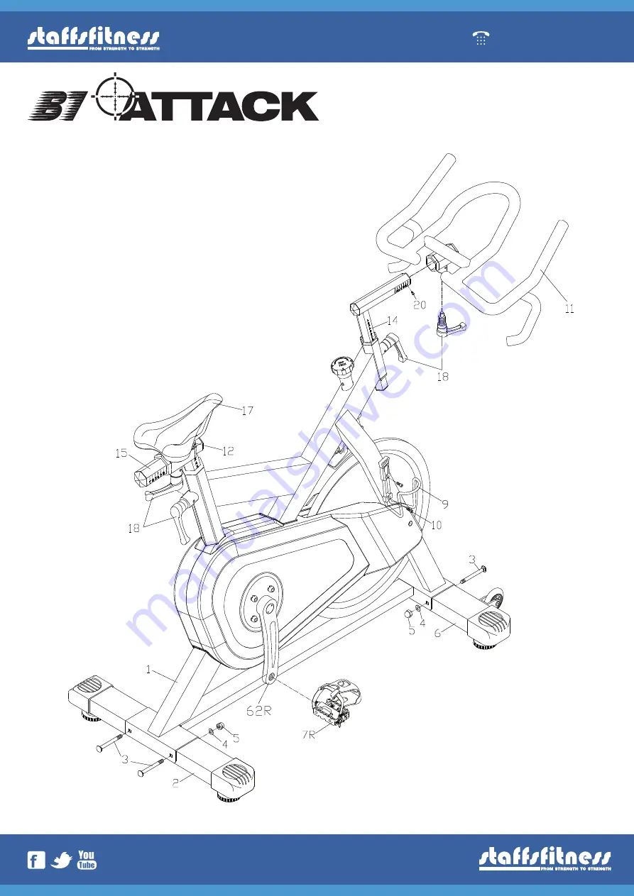 Staffs Fitness B1 ATTACK Скачать руководство пользователя страница 4