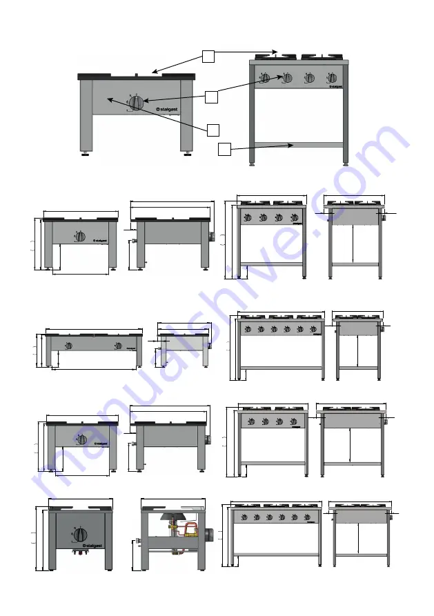 Stalgast 773001 Instruction Manual / Instructions For The Installer Download Page 2