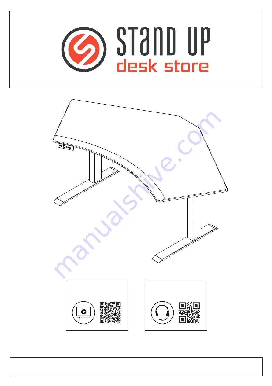 Stand Up Desk Store SUDEZ120F-BK/BK Скачать руководство пользователя страница 1