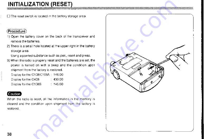 Standard C108 Owner'S Manual Download Page 40