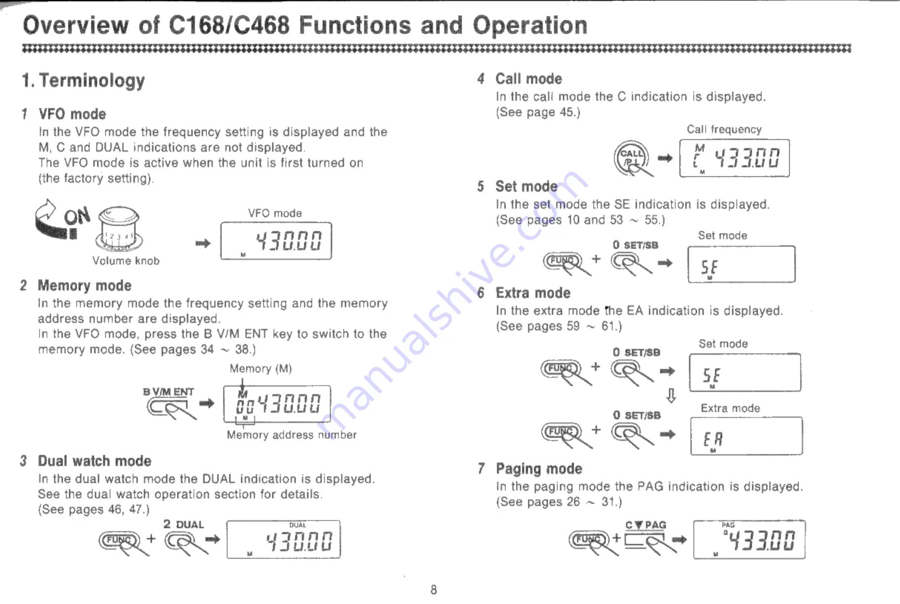 Standard C168 Owner'S Manual Download Page 9