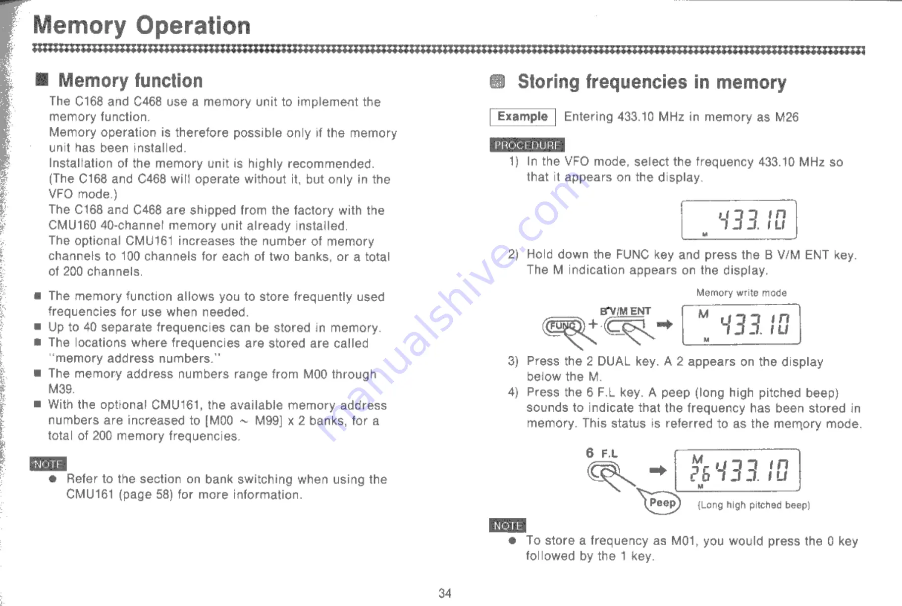 Standard C168 Owner'S Manual Download Page 35