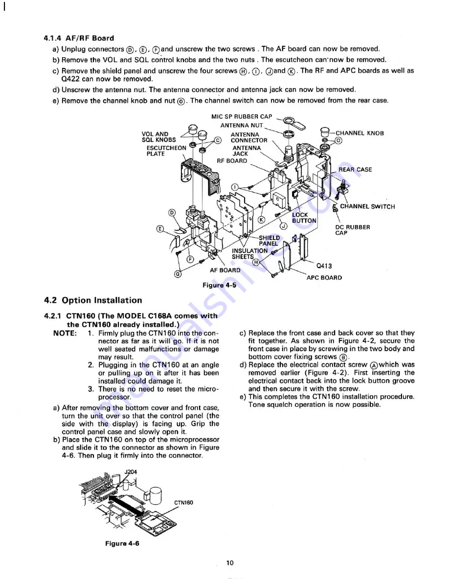 Standard C168 Service Manual Download Page 12